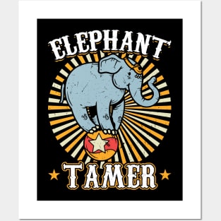 Elephant Tamer - Circus Party Ringmaster Posters and Art